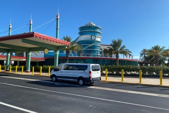 Shuttle Vans from MCO to Disney Resorts and Hotels.